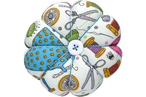 eZAKKA Pin Cushion, Pin Cushions for Sewing Pin Holder Needle Cushion Band Wearable Pincushion (Sewing Necessities Pattern Green)