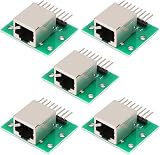 PENGLIN 5PCS RJ45 Horizontal Socket Connector Breakout Board Pin Headers view 1