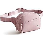 Smasrob Fanny Pack for Women, Crossbody Sling Bag Waist Bag with Multiple Pockets and Adjustable Strap, Pink