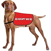 Rescue Dog Jacket Vest Adopt ME Dog Vest Service Apparel Working Clothes (Adopt ME-Large)