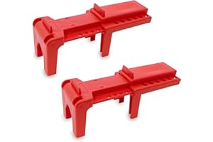 TRADESAFE Adjustable Ball Valve Lockout - Ball Valve Lock Out Devices for 1/2 inch to 4-1/4 inch Pipe Diameter, Valve Lock Out Tag Out, Water Valve Lock, Gas Valve Lock, 2 Pack
