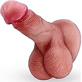 Small Dildo Sex Toys 6inch Realistic Penis with Suction Cup for Beginner | Realistic handmade lifelike thick penis for women g spot, Liquid silicone soft &amp; firm anal sex toy for adult sex anal play