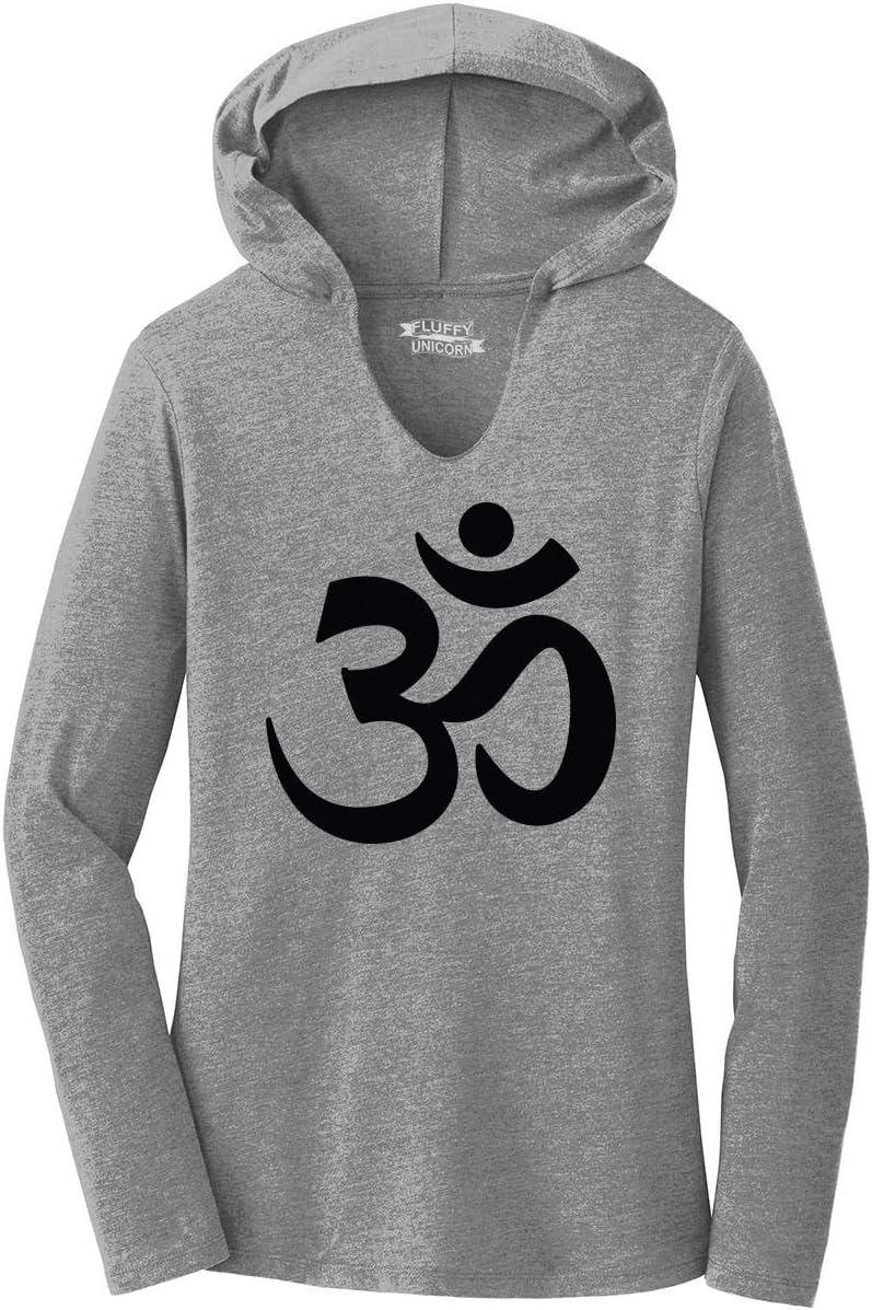 Comical Shirt Ladies Om Hindu Religion Hoodie Shirt