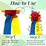 CIIVURR Snuffle Ball for Dogs Interactive Puzzle Feeder Red Rainbow view 7