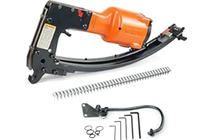 Kamsin M66K Pneumatic Clinching Stapler - Air Power Clinching Clipper for Fixing Mattress Traps, Spring, Vertex Clips and J C