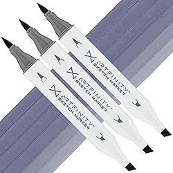 Artfinity Sketch Marker Sets - Set of 3 - Blueberry