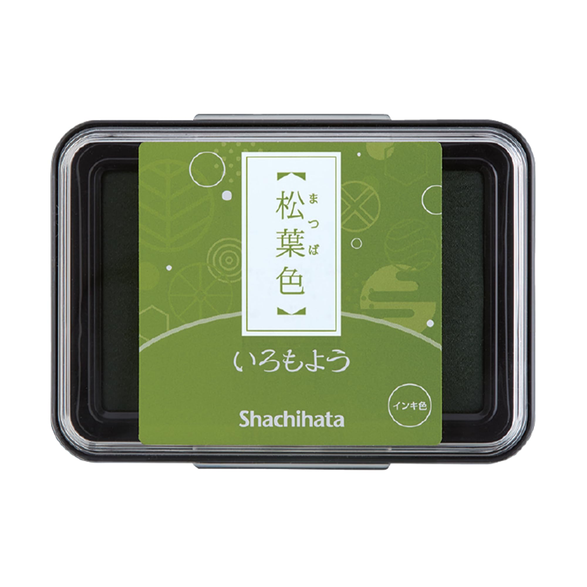 Artline Iromoyo Ink Stamp Pad (Dark Yellow Green) Fast Drying Time, Waterproof Oil-Based Ink Pads for Stamping, Crafting, Journal and Diary, Pad Size: 25x25mm - Genuine Artline Art Supplies