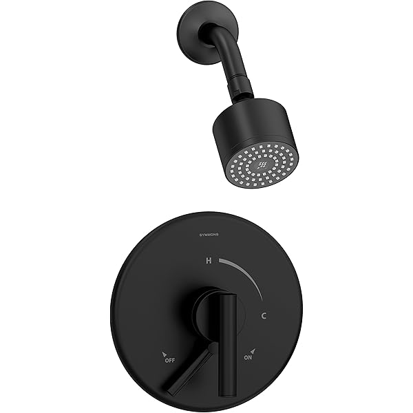 Symmons S-3502-CYL-B-MB-1.5-TRM Dia Single Handle 1-Spray Tub and 