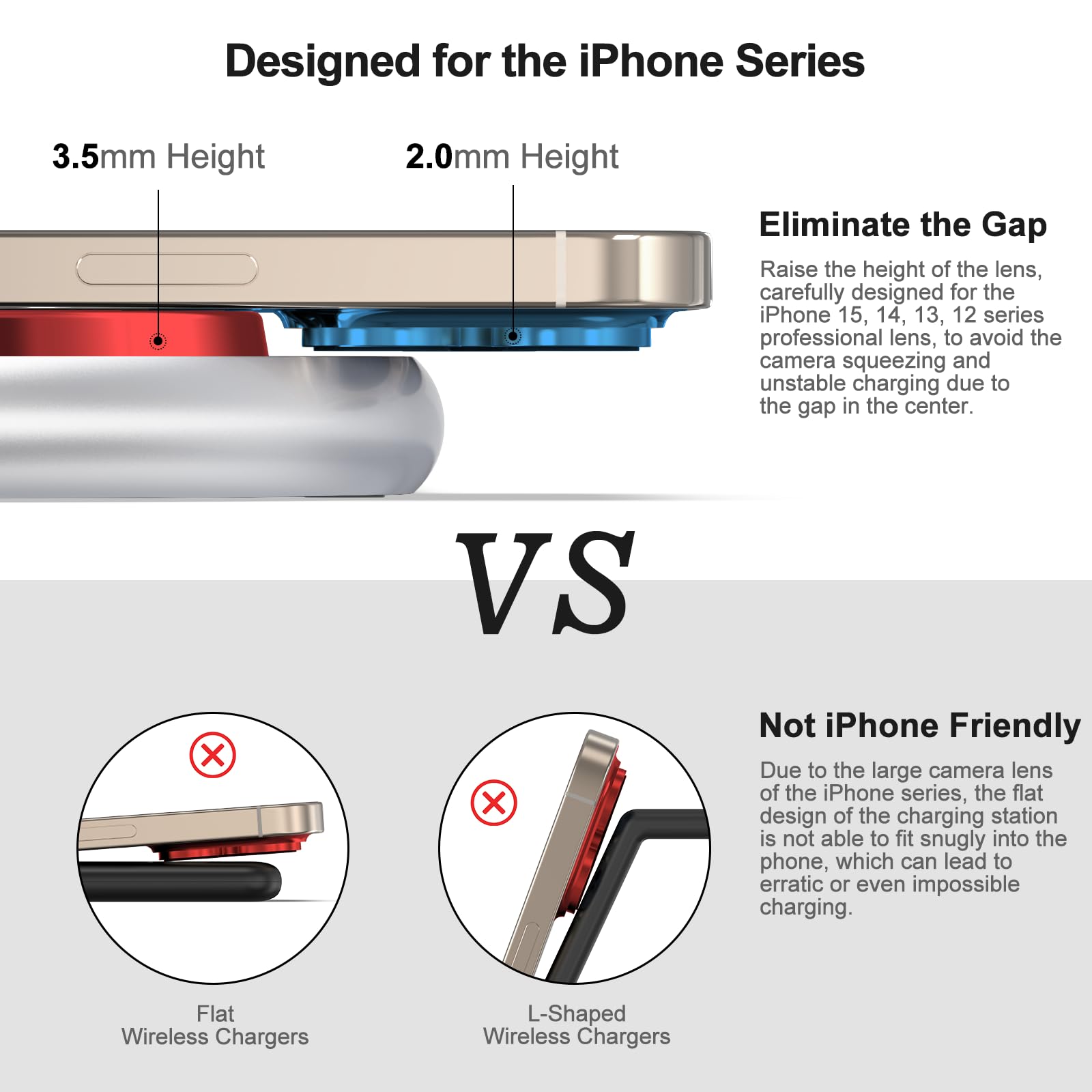 3 in 1 Charging Station for Apple Devices, Faster Mag-Safe Charger Stand, Magnetic Wireless Charger Station for iPhone 17 16 15 14 13 12 Pro Max Plus, Apple Watch iwacth & AirPods, Adjustable Angle