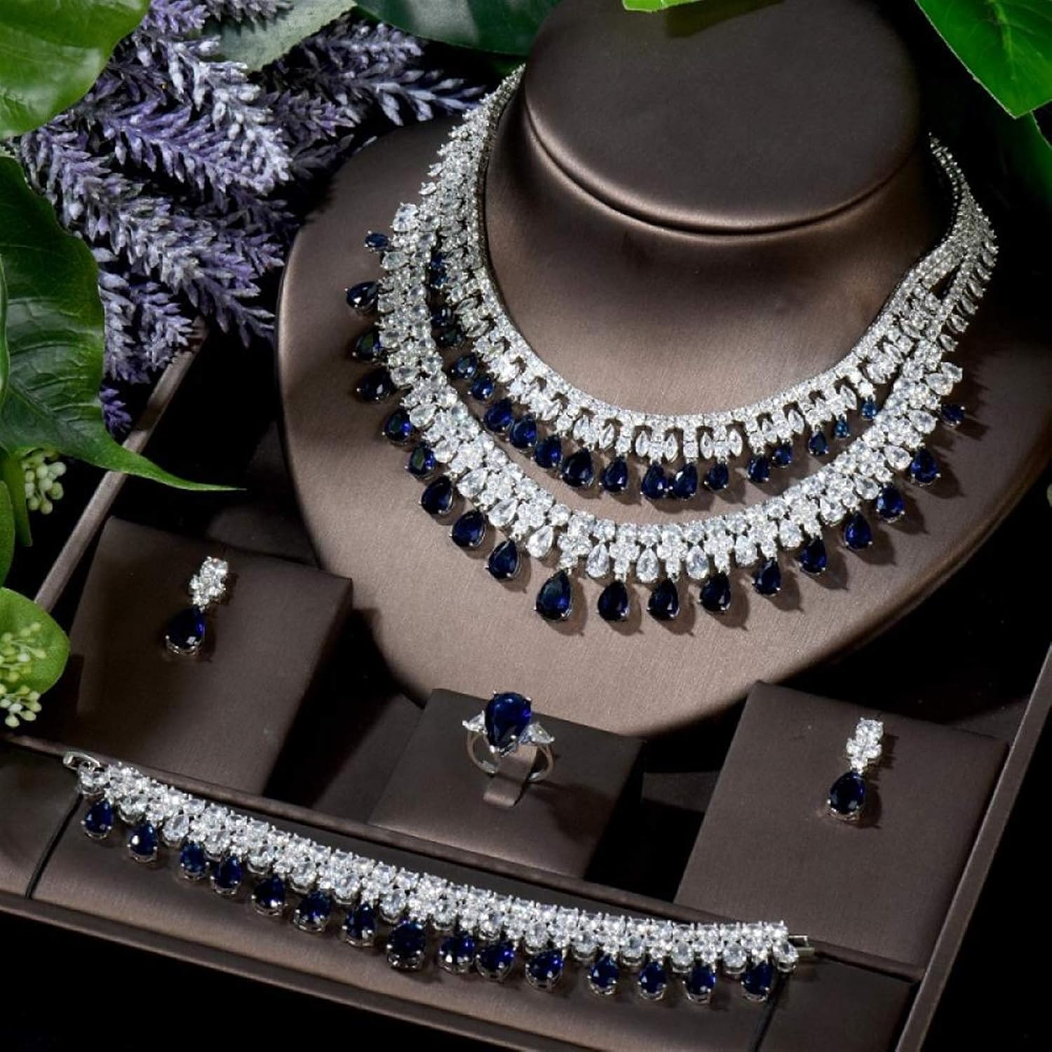 Shability Exclusive Necklace Earring Ring Bracelet Set