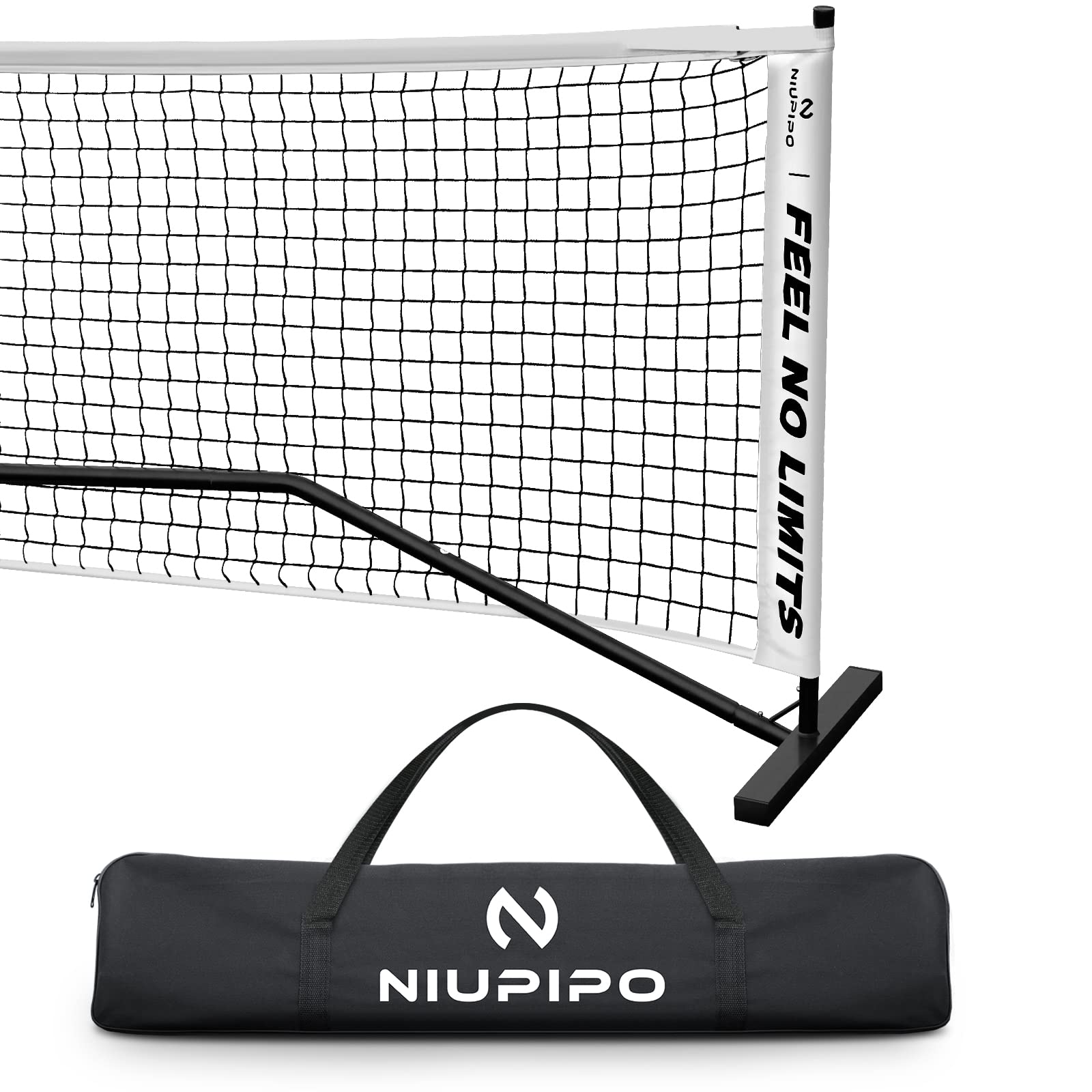 Pickleball Net - Portable Pickleball Net System with Metal Frame Stand & Carrying Bag, Pickleball Nets Portable Regulation Size for Indoor & Outdoor Game, Durable, Tools-Free Assembly, 34''×22''
