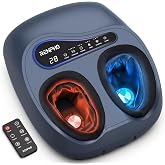 RENPHO Thermacool 2-in-1 FSA Foot Massager with Heat &amp; Cold, HSA Eligible | Cooling Therapy, Premium Foot Massager with 5 Compression &amp; 3 Kneading, Countdown Timer Panel, Remote, Fits up to Size 13