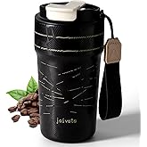 joiyota Insulated Coffee Tumbler 20oz with 3D Print Design, Ceramic Travel Mug with Lid and Straw, Double Wall Vacuum Leak Proof Tumbler for Hot/Iced Coffee, Tea, Women/Men,Gift