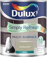 Dulux Simply Refresh Eggshell Paint Overtly Olive 750ml Wood Metal MDF Primer view 2