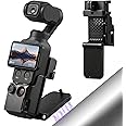 AMAZEAR Magnetic Mount Stand Compatible with DJI Osmo Pocket 4P/4/3/Xtra Muse, Pocket4 Accessories Adapter Clamp Magnet Sucti