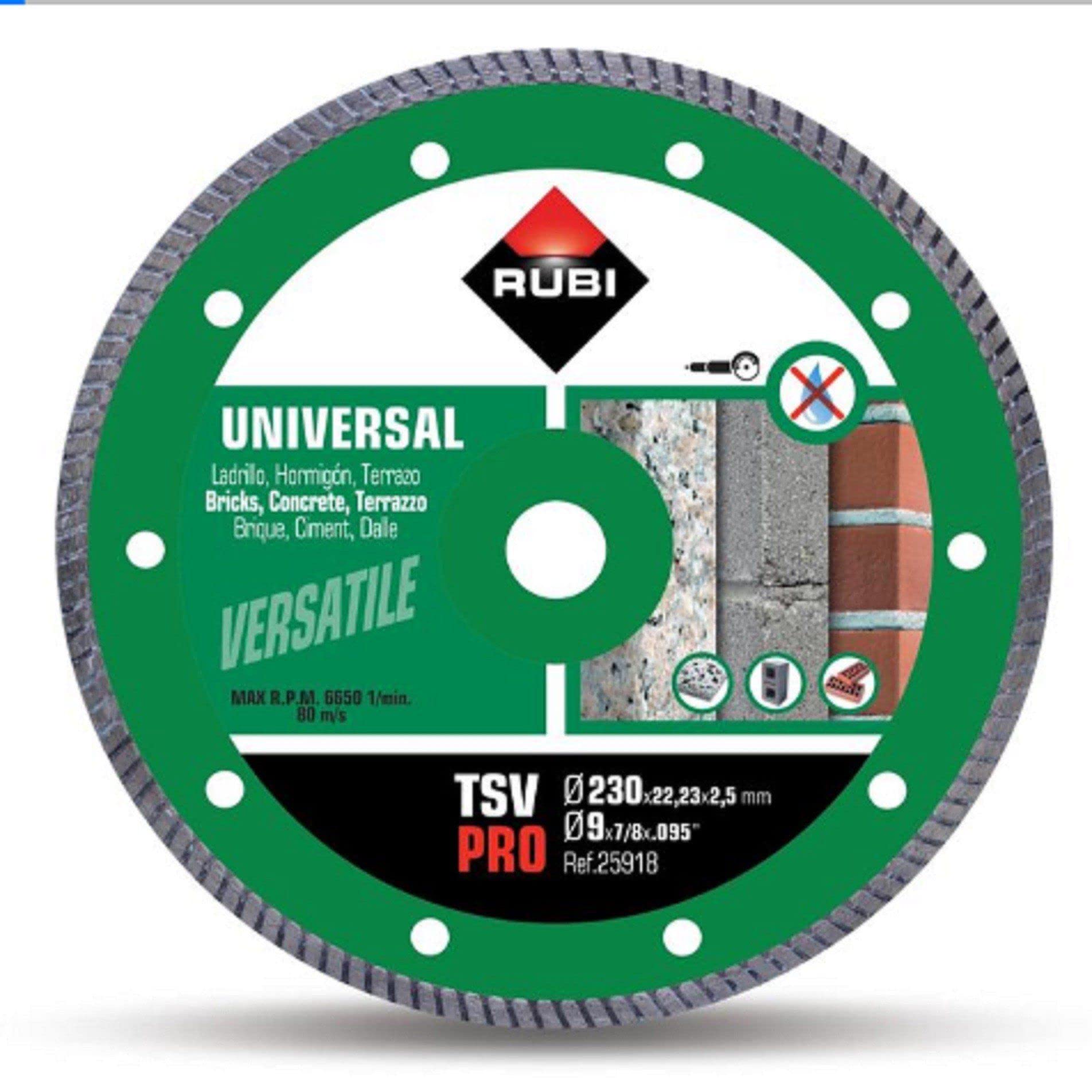 Rubi - General Purpose Diamond Blade, Turbo, 25918