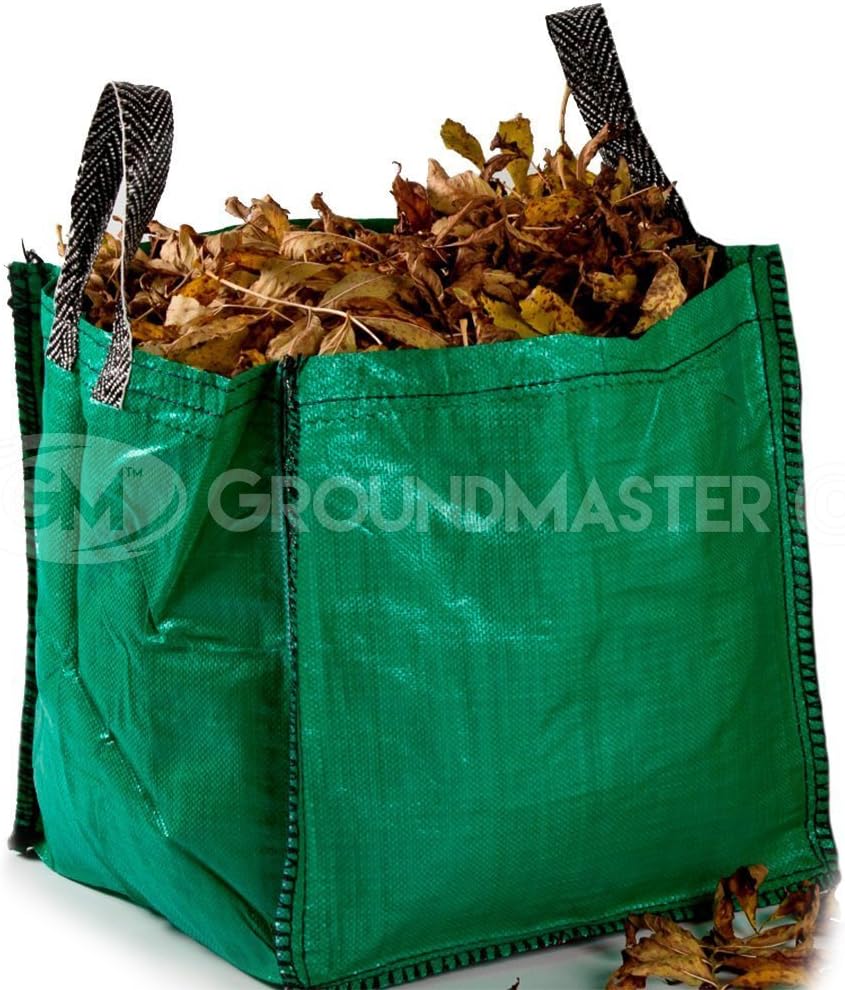 GroundMaster 90L Garden Waste Bags Heavy Duty Large Refuse Sacks with