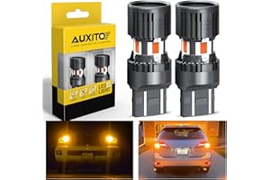 AUXITO Lot de 2 ampoules LED Canbus 7440 7443 jaune ambré, avec résistance intégrée, anti-hyper flash 7440NA 7441 7444 7444NA