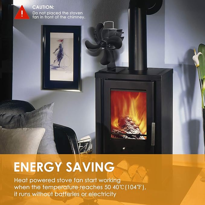 Eco Friendly And Efficient Brainiac Wood Stove Fan Heat Powered