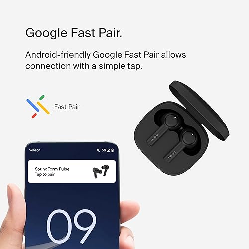 Belkin SoundForm™ Pulse Noise Cancelling Earbuds, Wireless Ear