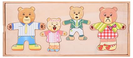 Curtis Toys Wooden Puzzles for Kids (Winnie)