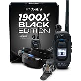 Dogtra 1900X Black Edition E-Collar - 1 Mile Range, Dogs 45 lbs+, IPX9K Waterproof, 100 Stimulation Levels, Vibration, Tone, Rechargeable - Ideal for Dog Owners and Professional Trainers