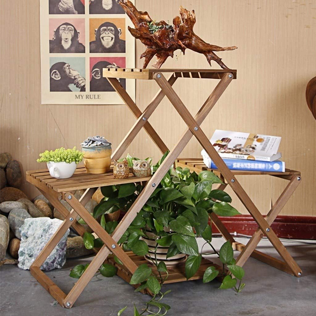 Lfixhssf Planta de Madera Maciza Soporte de Suelo Sala de Estar Balcón