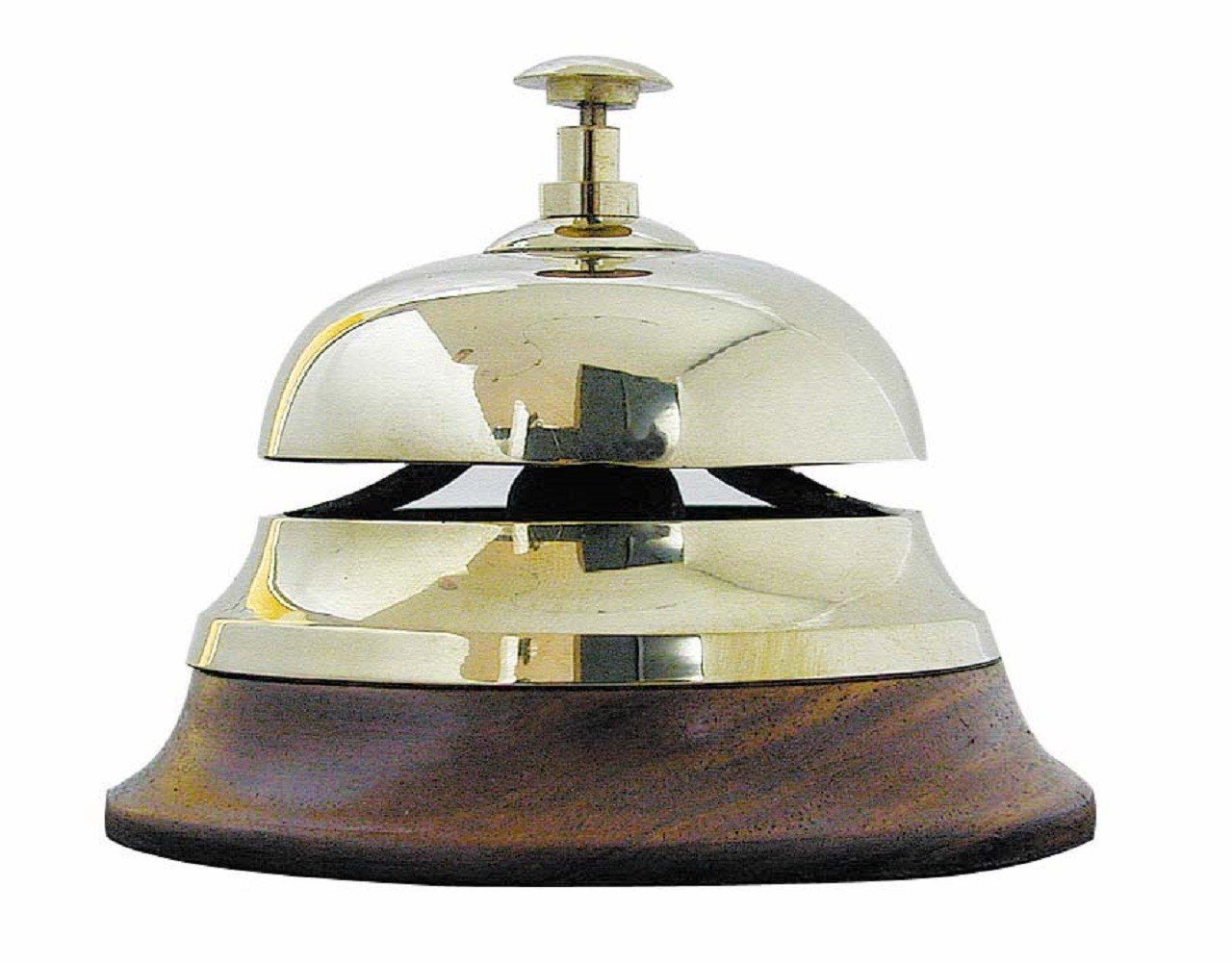 Sea-Club Maritime table bell made of brass and wood