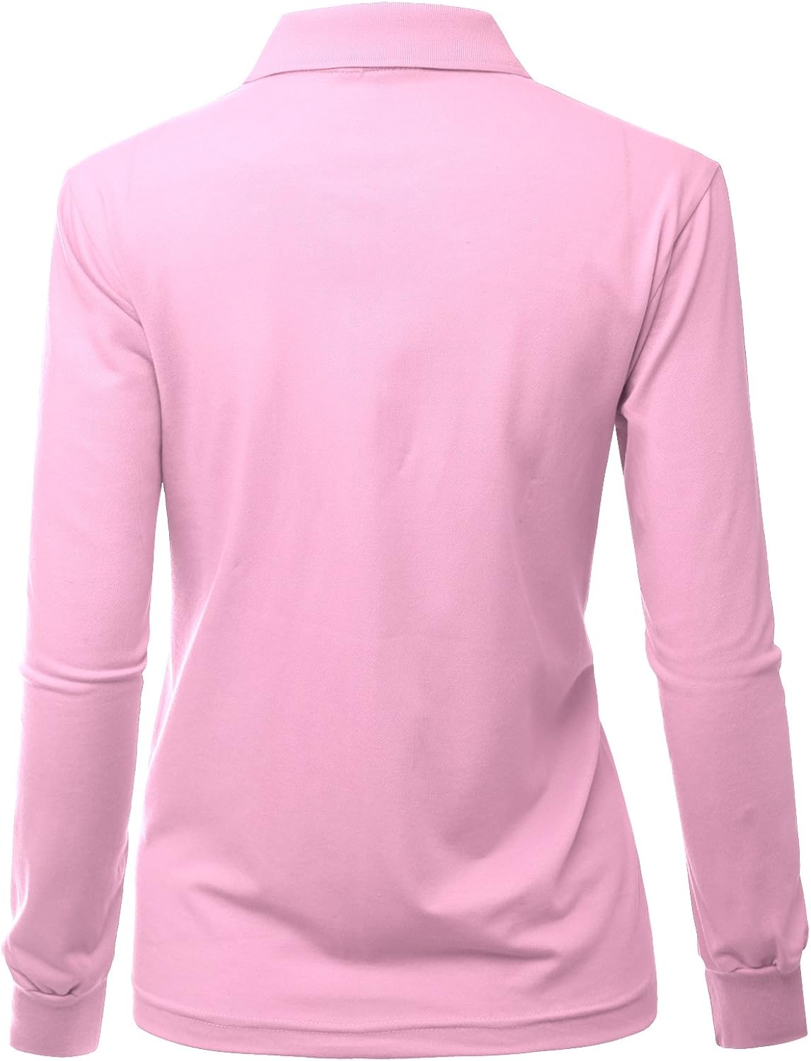 Xpril Women's Casual Basic Sporty Long Sleeve Polo Collar T-Shirt at  Women’s Clothing store