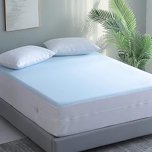 Jet's Home Twin Mattress Encasement - Mattress Protector with Zipper Closure-6 Side Protection Premium & Waterproof Fits 9''-15'' Depth