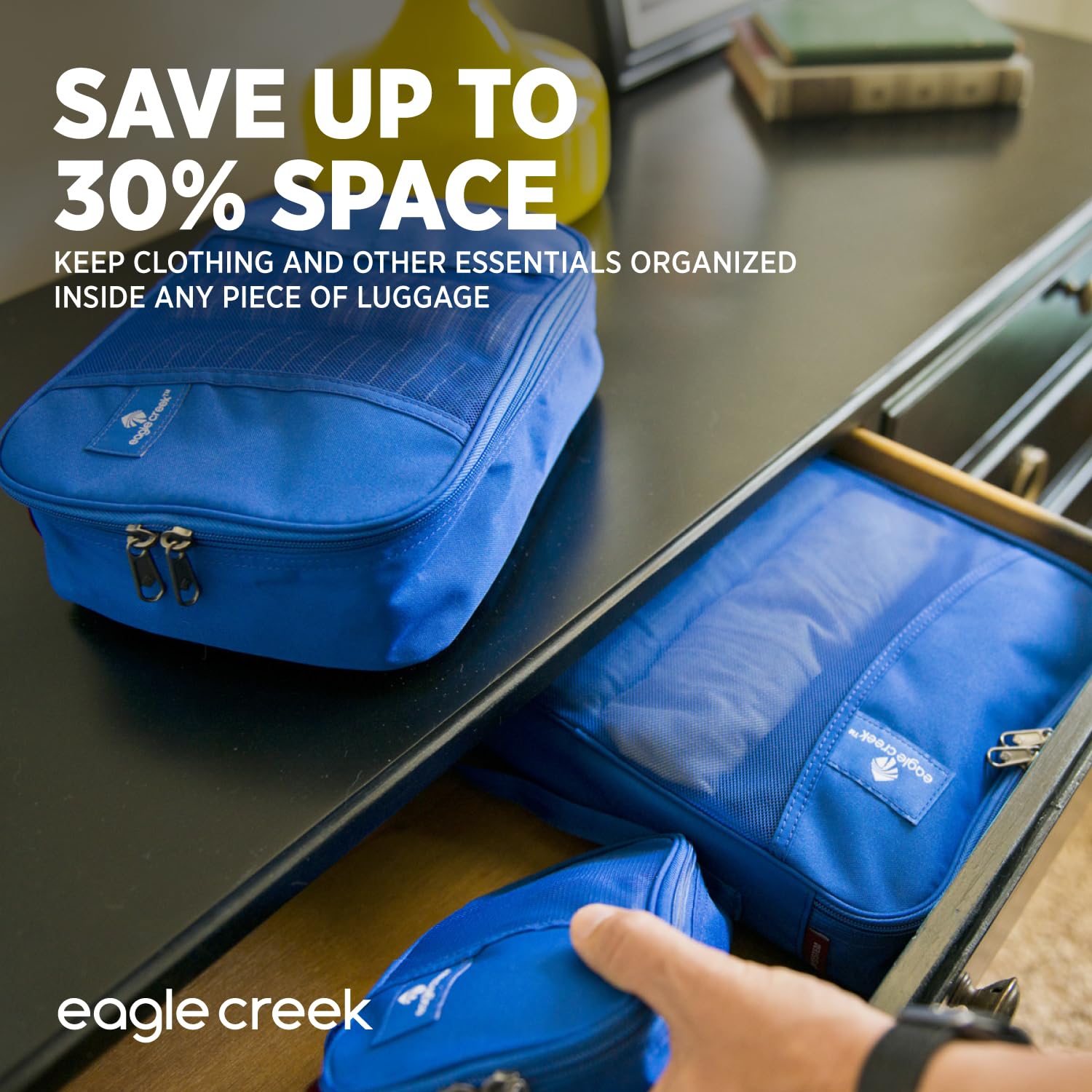 eagle creek Pack-It Full Cube Packing Set, Black, Set of 3