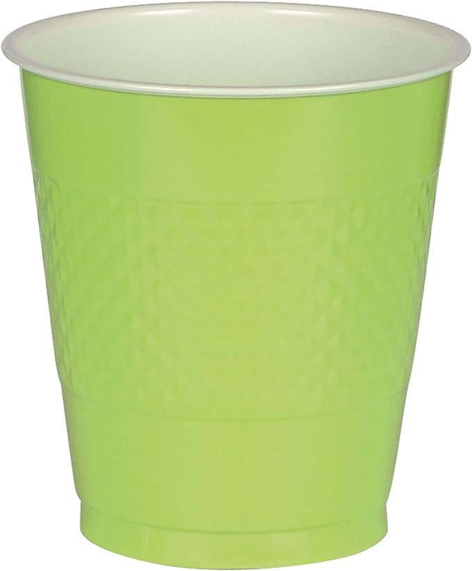 12 oz Lime Green Plastic Cups, 20 Pack amscan Toys & Games