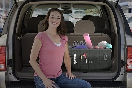 Amazon Roadpal 車用トランクオーガナイザー 収納ボックス セダン Suv ミニバン トラック向け 丈夫な折りたたみ式荷物保管ボックス ダッシュボード滑り止めパッド付き 並行輸入品 ポケット ケース カバー 車 バイク