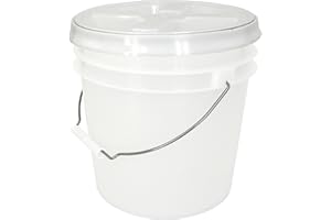 API KIRK CONTAINERS Natural 2 Gallon Bucket with Gasketed Lid (White(Gamma), 1)