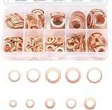 Xiaomoyu 200 Pcs Copper Washers Assorted 9 Sizes with Storage Box view 4
