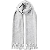 Fishers Finery Men's 100% Pure Cashmere Winter Scarf; 2-Ply Ultra Plush