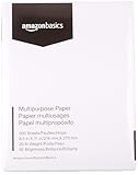 AmazonBasics 92 Bright Multipurpose Copy Paper - 8.5 x 11 Inches, 1 Ream (500 Sheets)