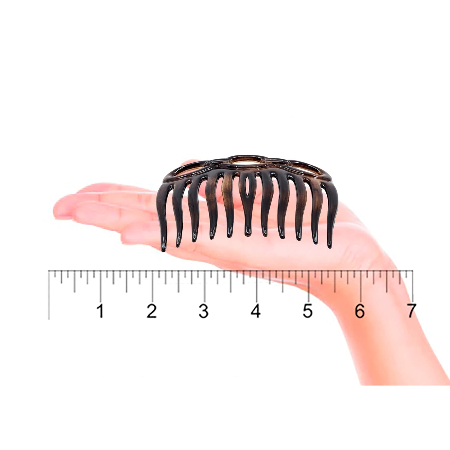 Camila Paris CP826/2 French Hair Side Comb 3 inch Small, Tortoise Shell Flexible Durable Cellulose Hair Combs, Strong Hold Hair Clips for Women, No Slip Styling Girls Hair Accessories, Made in France : Beauty