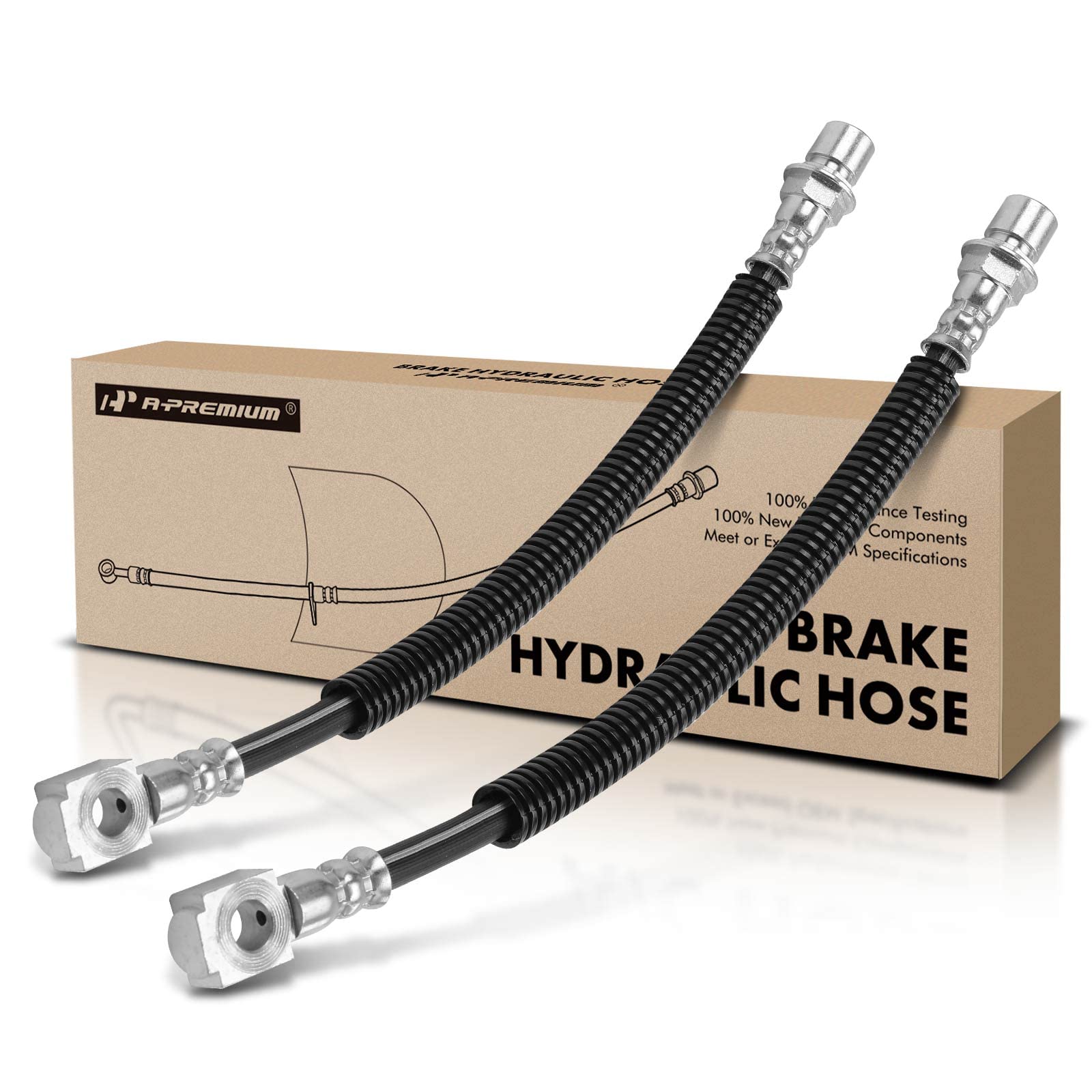 19256891 A-Premium Front Driver and Passenger Side Brake Hydraulic Hoses ...