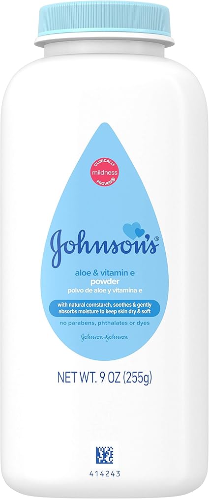 johnson's baby powder cornstarch