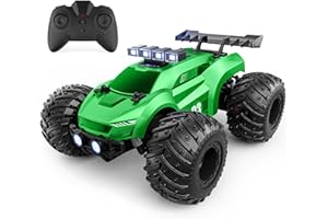 EpochAir 1:18 Remote Control Car - 20km/h 2.4GHz All Terrain Off-Road Monster Truck with Bodylights&Headlights &Headlamps, Rechargeable Toy Car Gift for 3 4 5 6 7 8 9 10-12 Year Old Boys Girls Kids