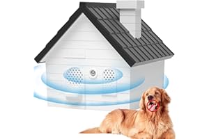 GRITIN Anti Bark Device for Dogs, Dog Bark Deterrent Devices Outdoor and Indoor, Dog Barking Control Devices with 4 Modes Up to 50 Ft, Waterproof Dog Silencer Anti Barking Device Safe for Humans & Dog