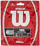 Wilson Natural Gut 17 Tennis String - Set, White