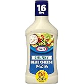 Kraft Dressing, Chunky Blue Cheese, 16 oz | 20% More Blue Cheese, No High-Fructose Corn Syrup, Great on Salads &amp; Dipping, Vegetables &amp; Wings