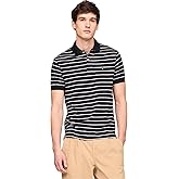 Tommy Hilfiger Mens Short Sleeve Casual Polo Shirts in Regular Fit with Liquid Cotton
