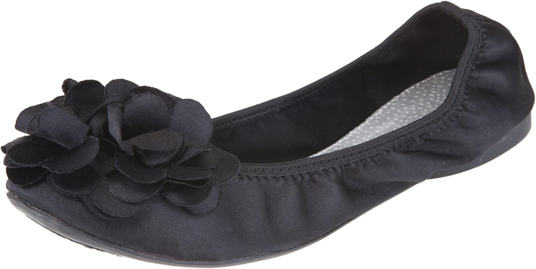 Outlandish Shoes Women's Poppy Ballet Flat (8.5 B(M) US, Black)