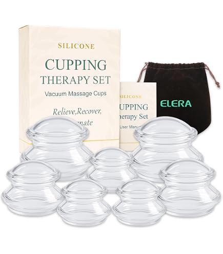 Kit De Ventouses Faciales En Verre - 6 Pièces Avec Boules D'aspiration En Silicone Pour Drainage Lymphatique, Peau Ferme Et Réduction Des Rides - 5