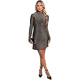 Petal & Pup Womens Taylor Metallic Mini Dress - Gold