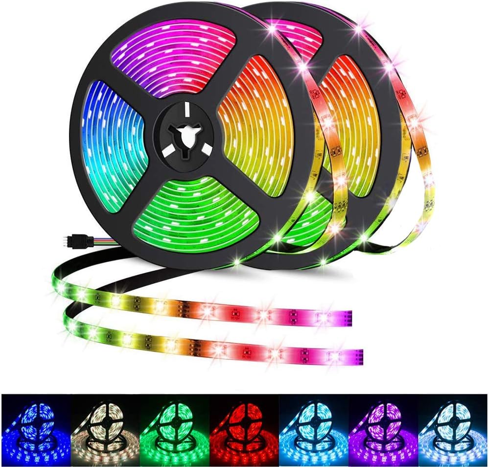 LED Strip Lights 32.8ft Waterproof RGB 5050 Flexible LED