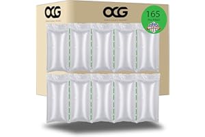 OMNICOAST GOODS, OCG Air Pillows for shipping | 4"x6" inches (100 x 200mm) | Super Durable | 165 Pre-Filled air pillows | Air Bags Cushion | Perfect shipping supplies, moving supplies and packing supplies | by OCG